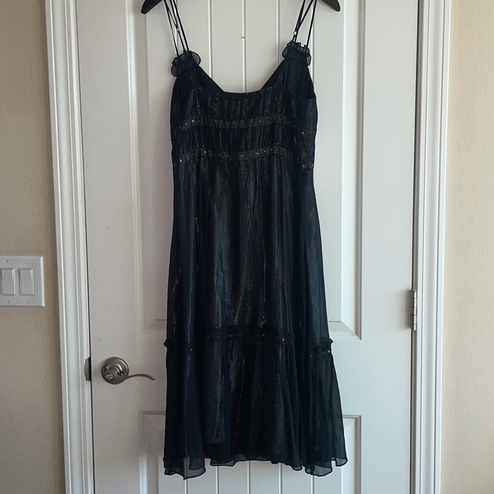 BCBGMAXAZRIA shimmery sweetheart cut dress size 8 - Picture 2 of 7